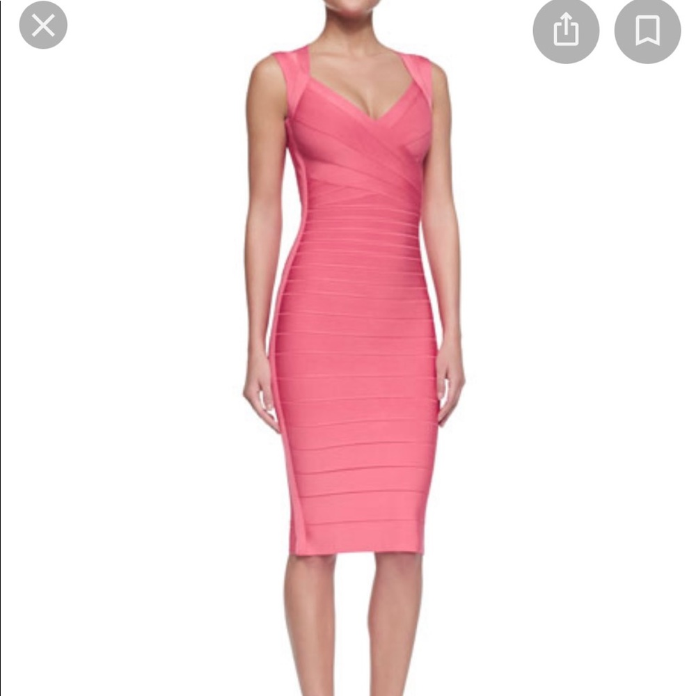 Herve Leger Sarai Sweetheart bandage dress